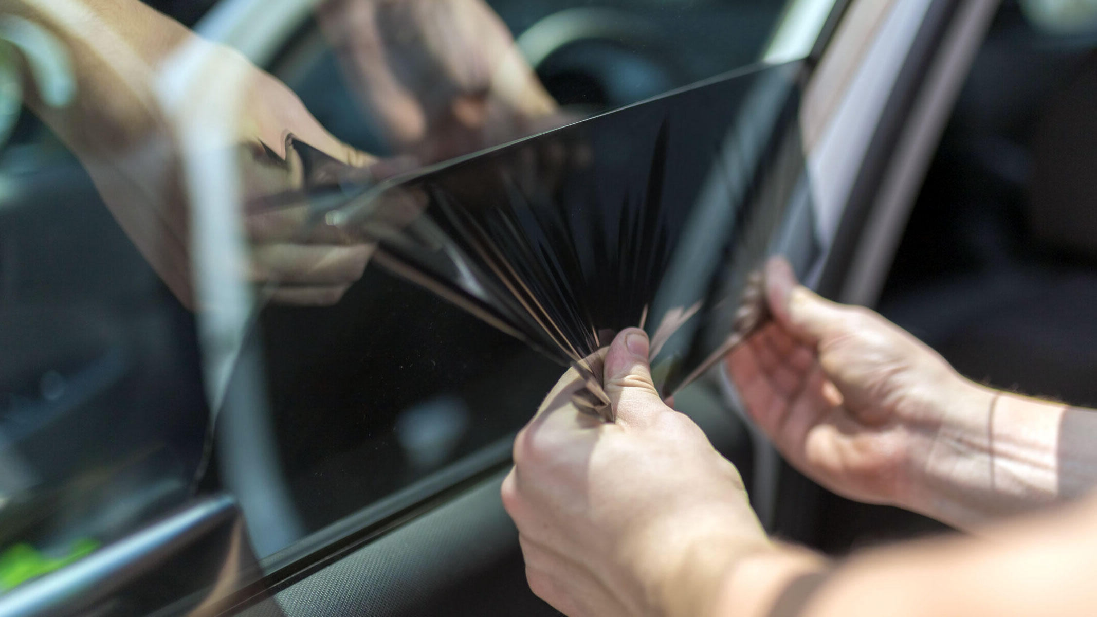 Car Window Tint Adhesive Remover