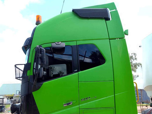 Privacy tinting on a truck