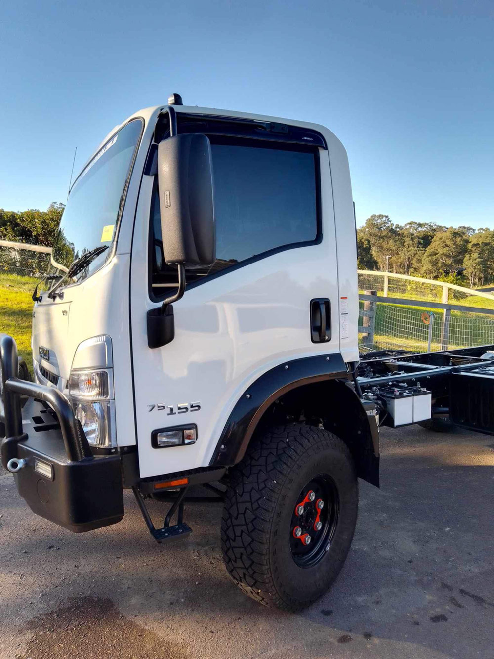 Truck with ceramic window tinting